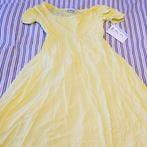 NWT! Curtain Call dance dress in yellow